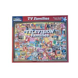 White Mountain TV Families 1000 Piece Jigsaw Puzzle Television Shows
